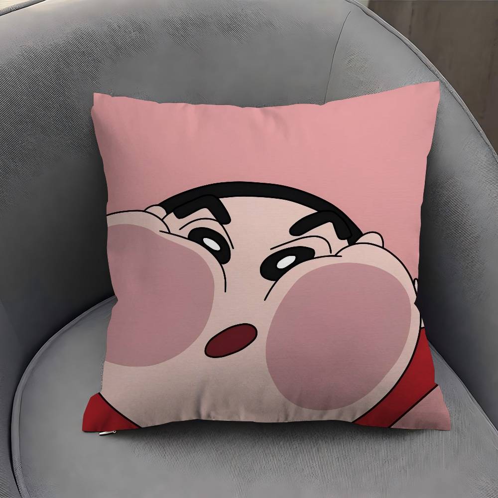 Crayon Anime S-Shin Cartoon Chan Personalized Pillow Cover Kids Bedroom Wild Party Decor Pillowcase Kid Birthday Shower Gift