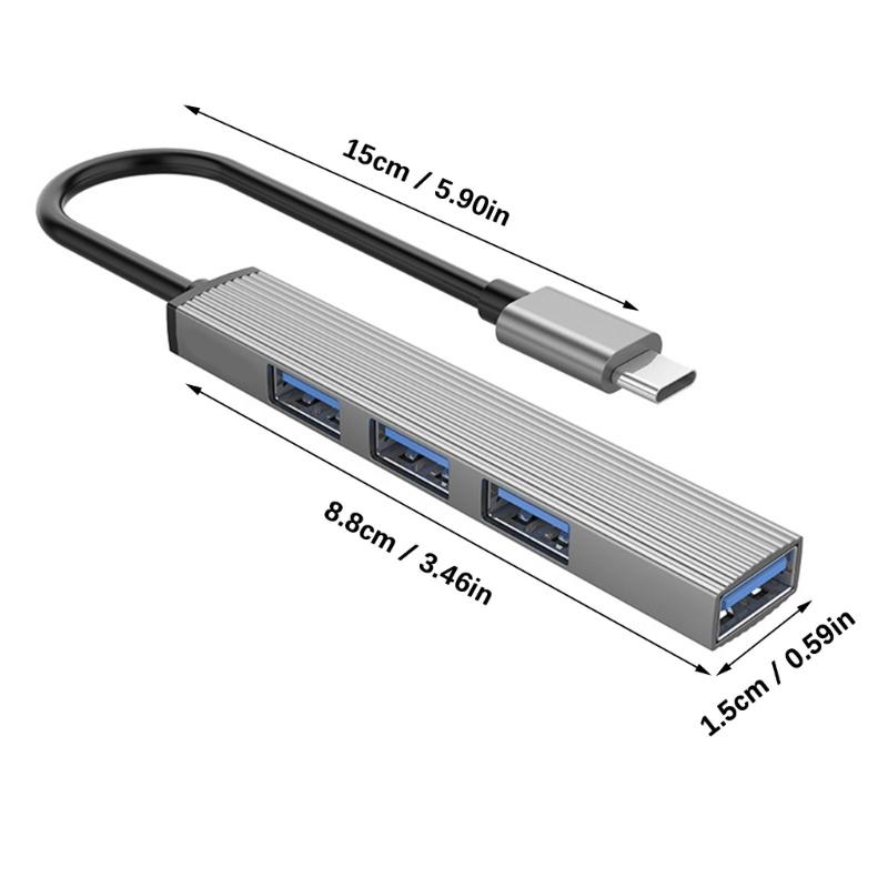 USB C To USB3.0 OTG Adapter Data Transfer USB C Hubs Plugs And Play Portable Expansion Dock For Laptop Plugs and Play