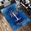 Custom Name Flame Courage Living Room Non-Slip Area Rug Soft Carpet for Bedroom Kids Playroom Sofa Office Home Decor Doormat