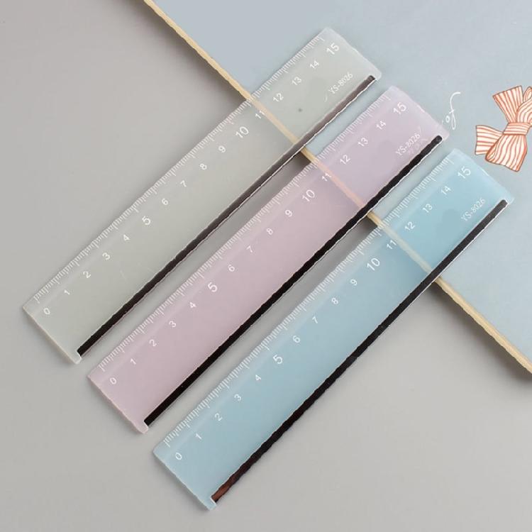 Shatter Resistant Translucent Ruler With Double Scale Clear Number Perfect For Drawing Crafting