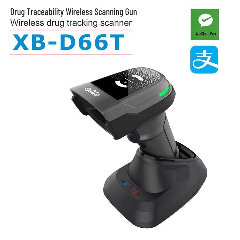 

Беспроводной 1D/2D сканер штрих-кодов SYBLE XB-D66T с зарядной подставкой