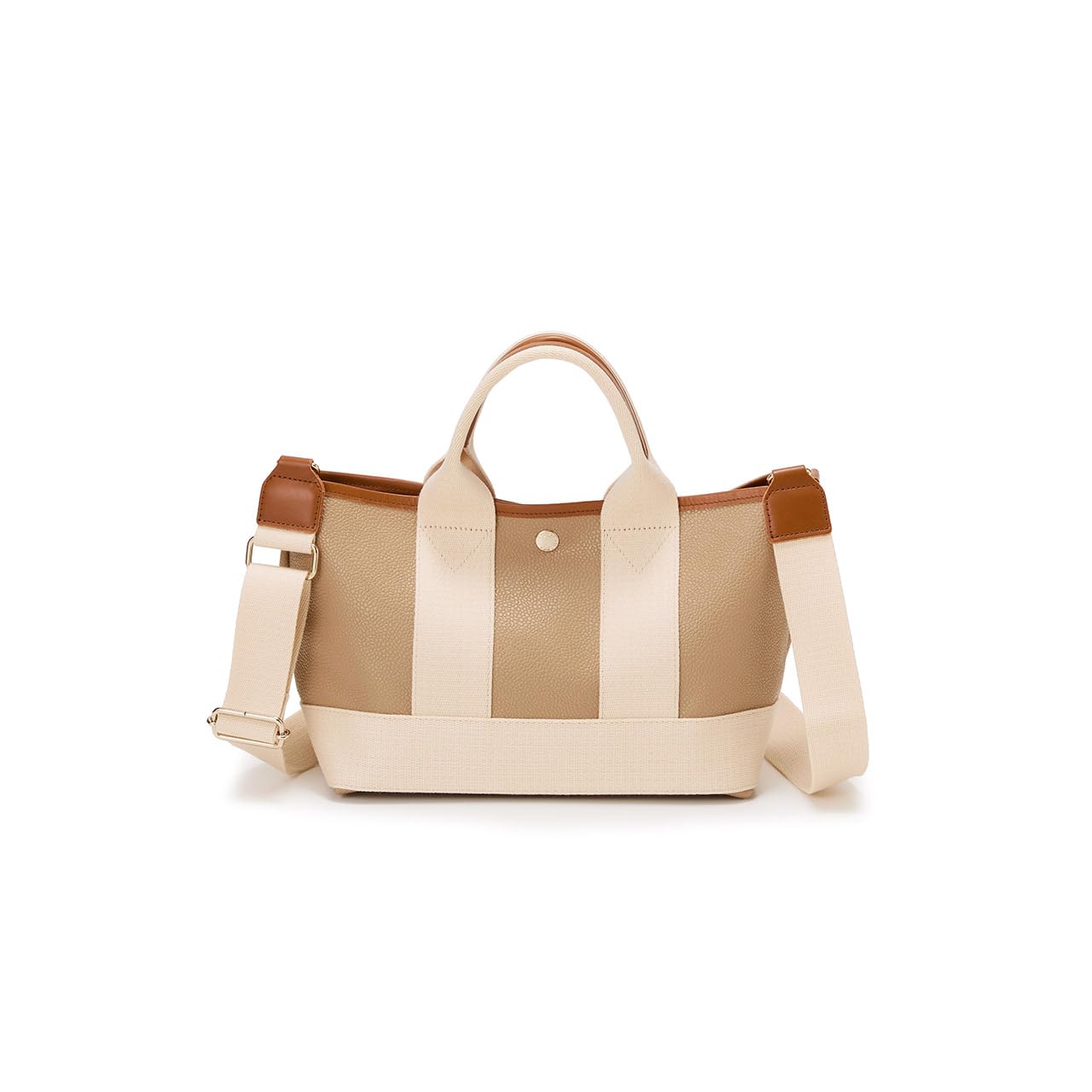 SCOTCH GRAIN B5 Tote Bag with Shoulder Taupe [Breath TOPKAPI] Strap,