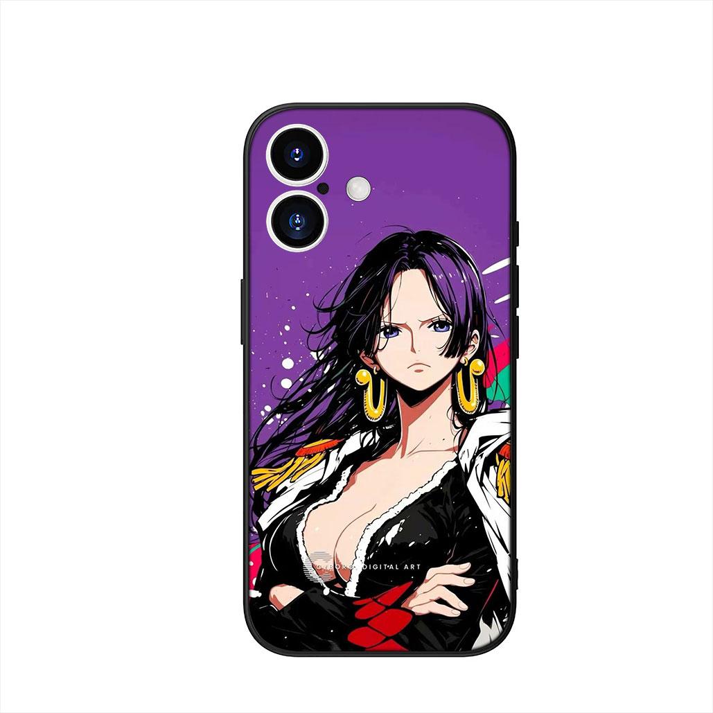 

One Boa Hancock Pieces Luffy Zoro Phone Cover Case for Apple iPhone 17 16 15 11 Pro XS Max XR 6 7 8 Plus + SE 2020 5 16E Casing iPhone 17 ProMax