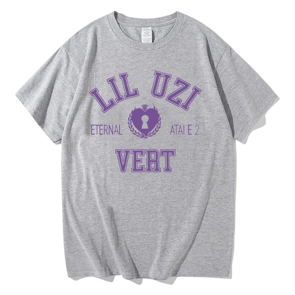 

Футболка Lil Uzi Vert Eternal Atake 2 Мужская Женская из Чистого Хлопка Модная Футболка Рэпер Хип-Хоп Певец Футболка с Коротким Рукавом Одежда 2XL