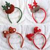 Christmas Deer Headband With Glitter Antlers For Holiday Party Decor And Celebrations