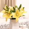 1ks umělý květ lilie falešná rostlina domácí kancelář Cafe svatební dekorace