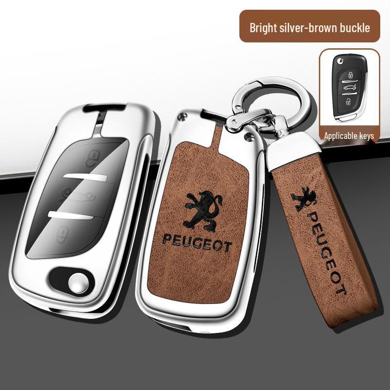 Dongfeng Peugeot 408/308/3008 Key Case - Metal, Anti-Lost Design