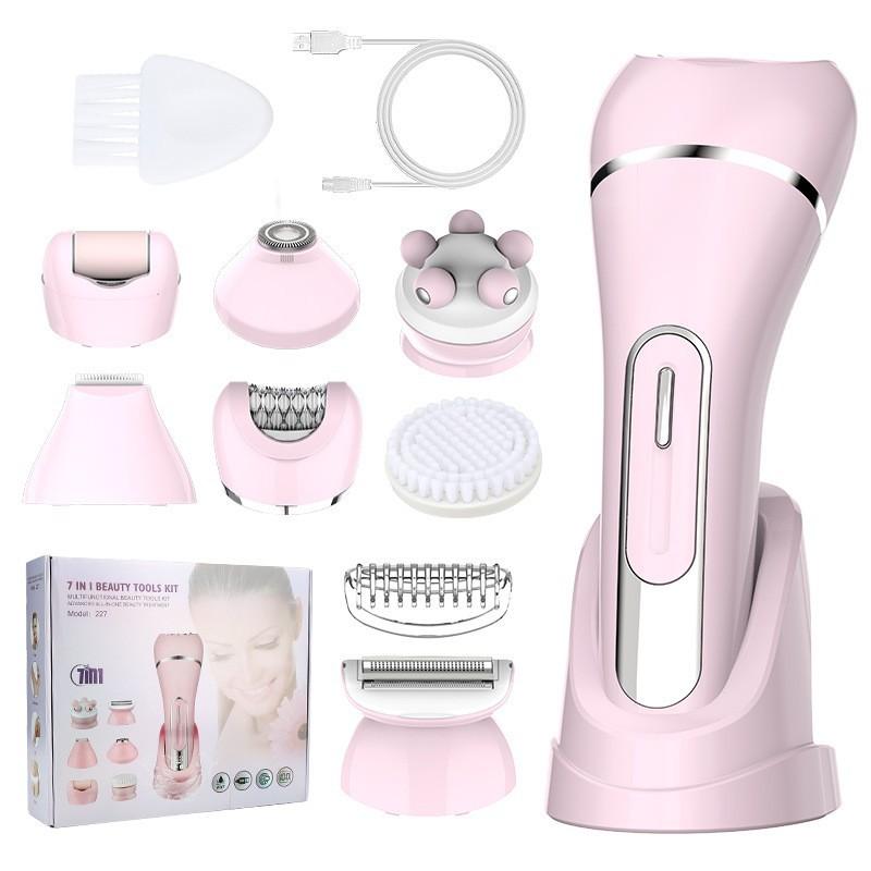 New Hair Clipper Ladies Shaving 7 in 1 Multifunctional Hair Removal Instrument Body Hair Removal Eyebrow Knife Private Shaving Knife