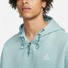 Nike Solid Color Zip-Up Hooded Long Sleeve Jacket Men Jacket Gray DH3089-366