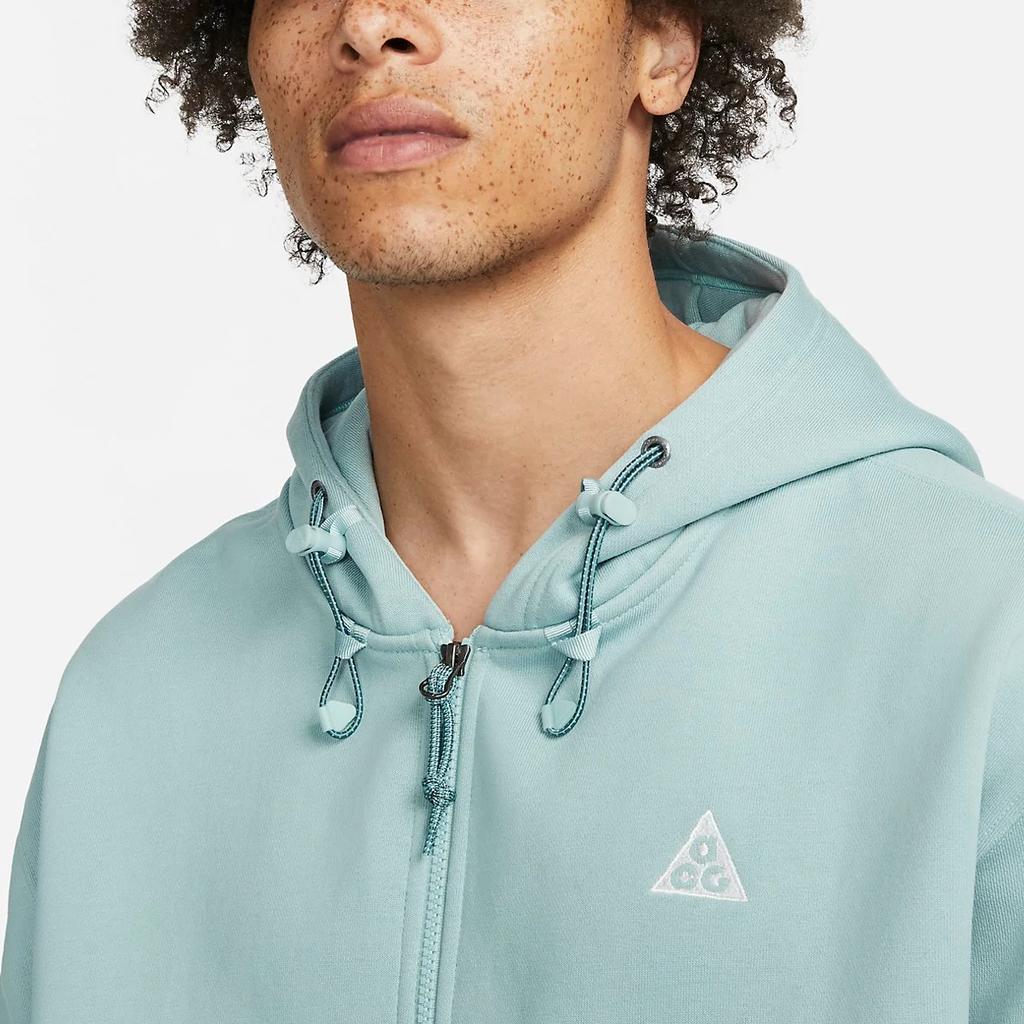 Nike Solid Color Zip-Up Hooded Long Sleeve Jacket Men Jacket Gray DH3089-366
