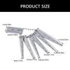 7Piece Stainless Steel Tapered Ruler Set Pocket Sized Gaps Gauge for Engineering Precise Measurement and DIYer Projects