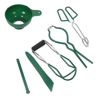 6 ks Zavařovací sada Zavařovací nálevka Kleště Odstraňovač bublin Klíč na sklenice Zvedák Víčko magnetický zvedák Sada na výrobu džemu