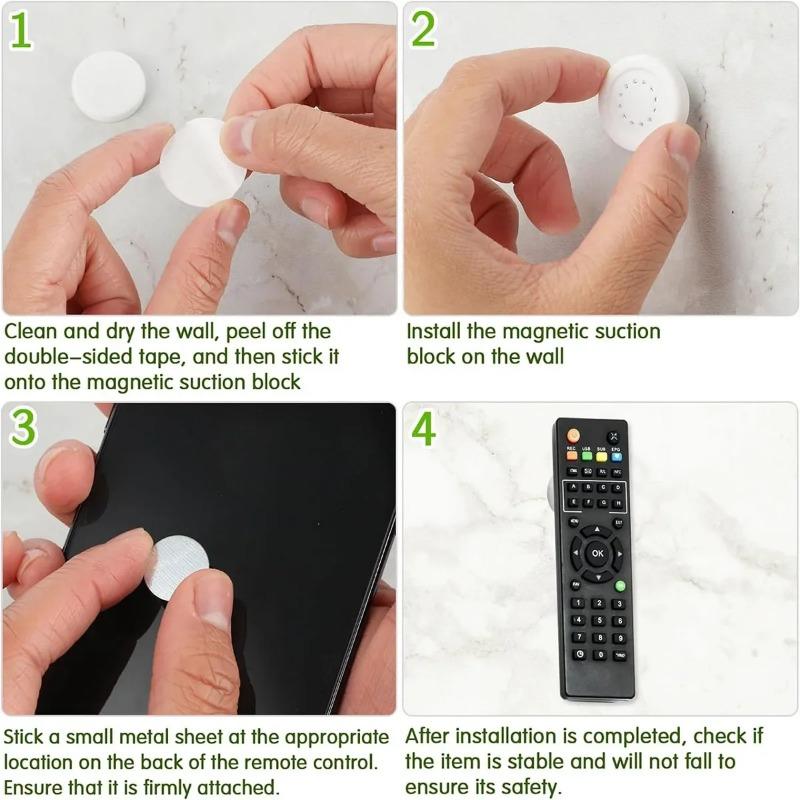 Cârlig Magnetic Puternic Montat pe Perete Magnet Anti-pierdere Raft de Depozitare Frigider Cârlig Autocolant Suport de Perete Magnet Telecomandă