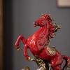 Figura de la Riqueza del Caballo del Zodiaco: Elegante Decoración para Sala de Estar u Oficina, Regalo Perfecto para Líderes o Ceremonias de Inauguración