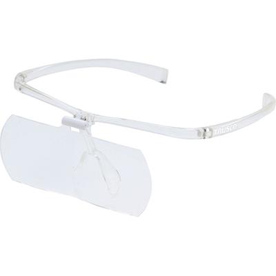 TRUSCO Binocular Glasses Magnifier 2x Transparent Frame TSM2.0TM