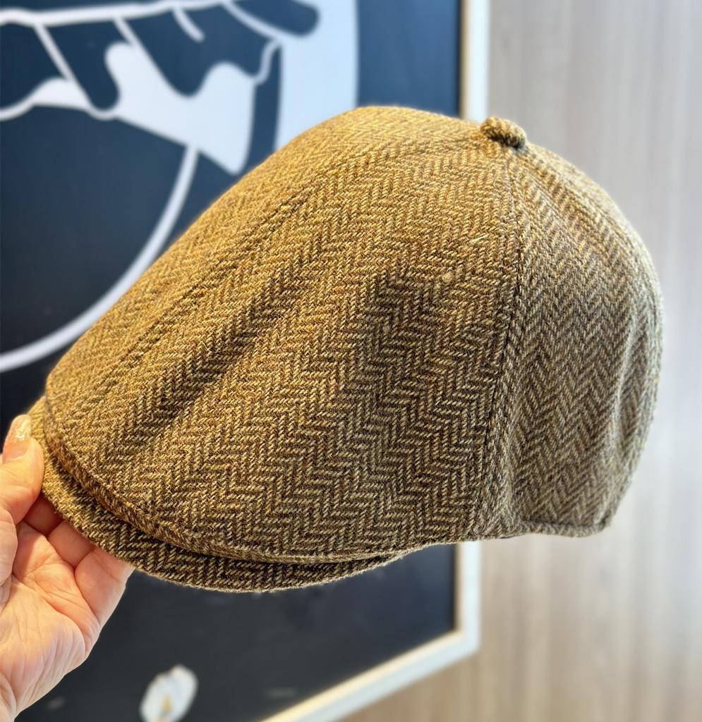 New Retro Autumn and Winter Maillard Bailey Hat for Women Travel Versatile Painter Hat Showing Face Small Newsboy Hat