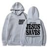 Christlicher Religiöser Jesus Rettet Print Hoodie Vintage Gotisch Herren Damen Mode Pullover Fleece Übergröße Sweatshirt