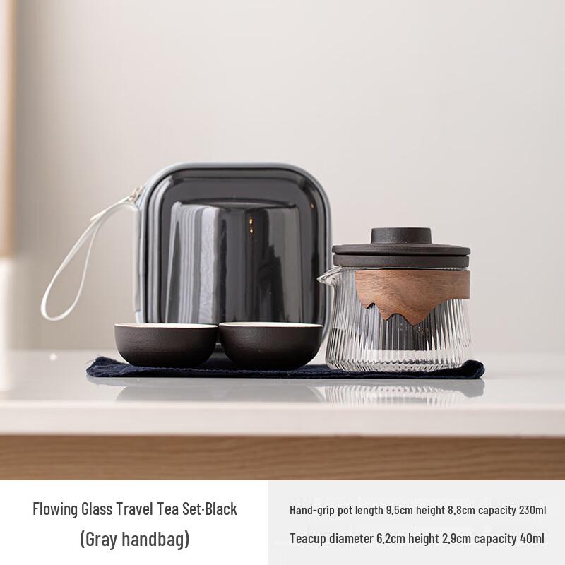 

Shangqi Portable Travel Tea Set - One Pot, Two Cups
