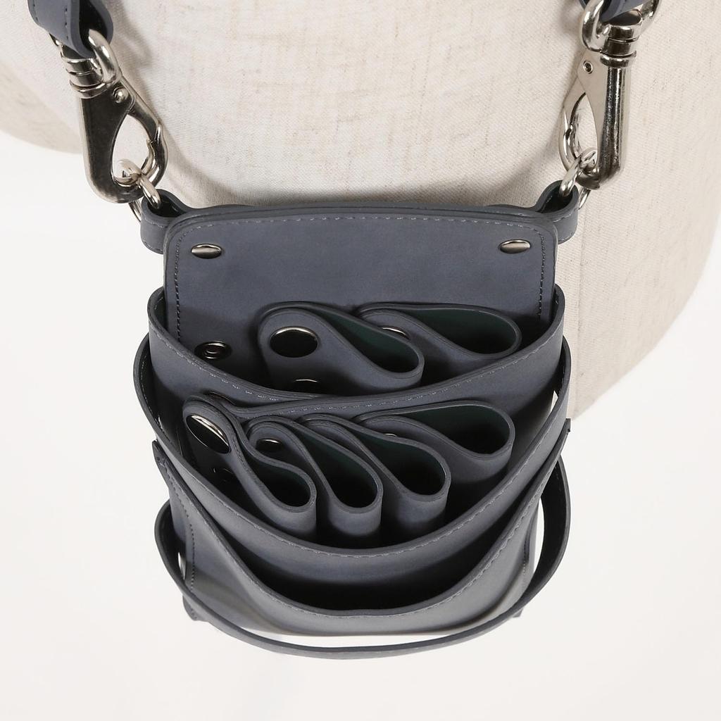 A Japanese Manufacturer Specializing In Scissor Sienna Holds Suitable for Hairdressers and DEEDS, Cases, No. 375, Blue-gray, 4-6 Scissors, Trimmers.