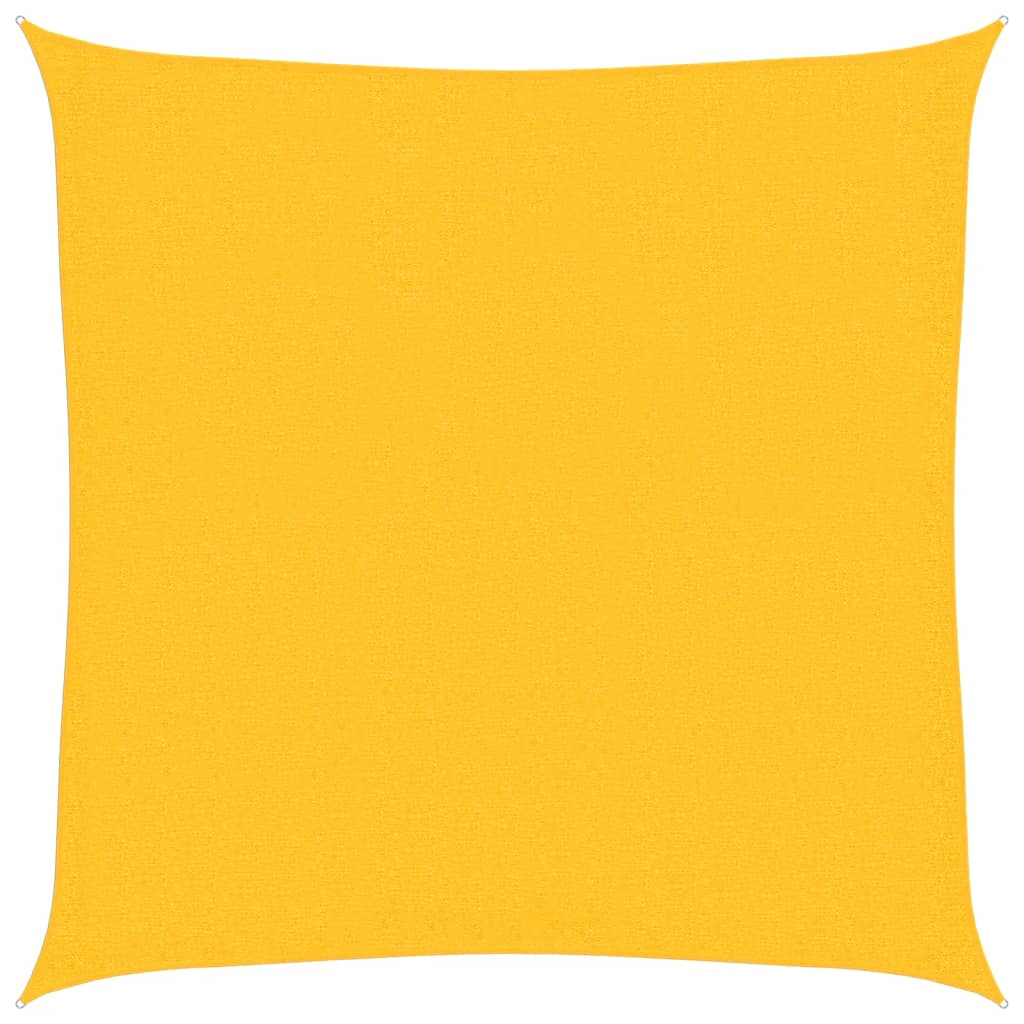 Sonnensegel, 160 G/M², Gelb, 3X3 M, HDPE