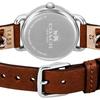Coach DELANCEY Women's 28mm Ivory Dial Stainless Steel Quartz Watch (14502258) In Brown