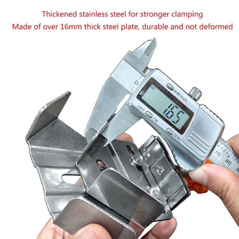 Heavy Duty 90° Angle Clamp Stainless Steel Corner Clamp 2 Type for Accurate Woodworking Strong Grip Effortless Operation