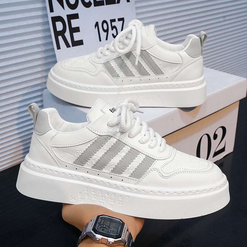 Men's shoes 2025 new summer breathable casual board shoes versatile platform shoes men's sports students small white tide shoes