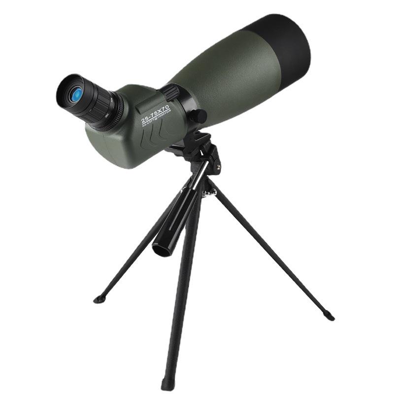 25-75x70 HD Waterproof Birdwatching Telescope with Low-Light Night Vision for Adults - Ideal for Outdoor and Target Shooting