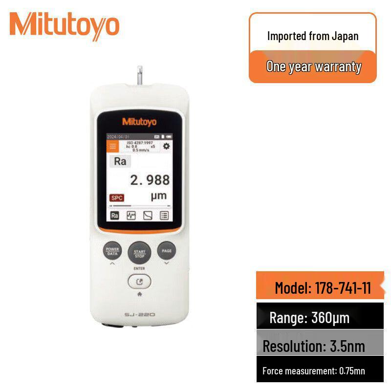 Mitutoyo SJ-220 Portable Surface Roughness Tester 0.75mN
