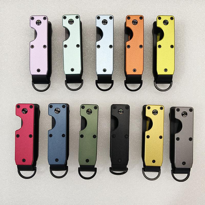 Temu Aluminum Alloy Keychain Organizer - Best Selling Foreign Gift