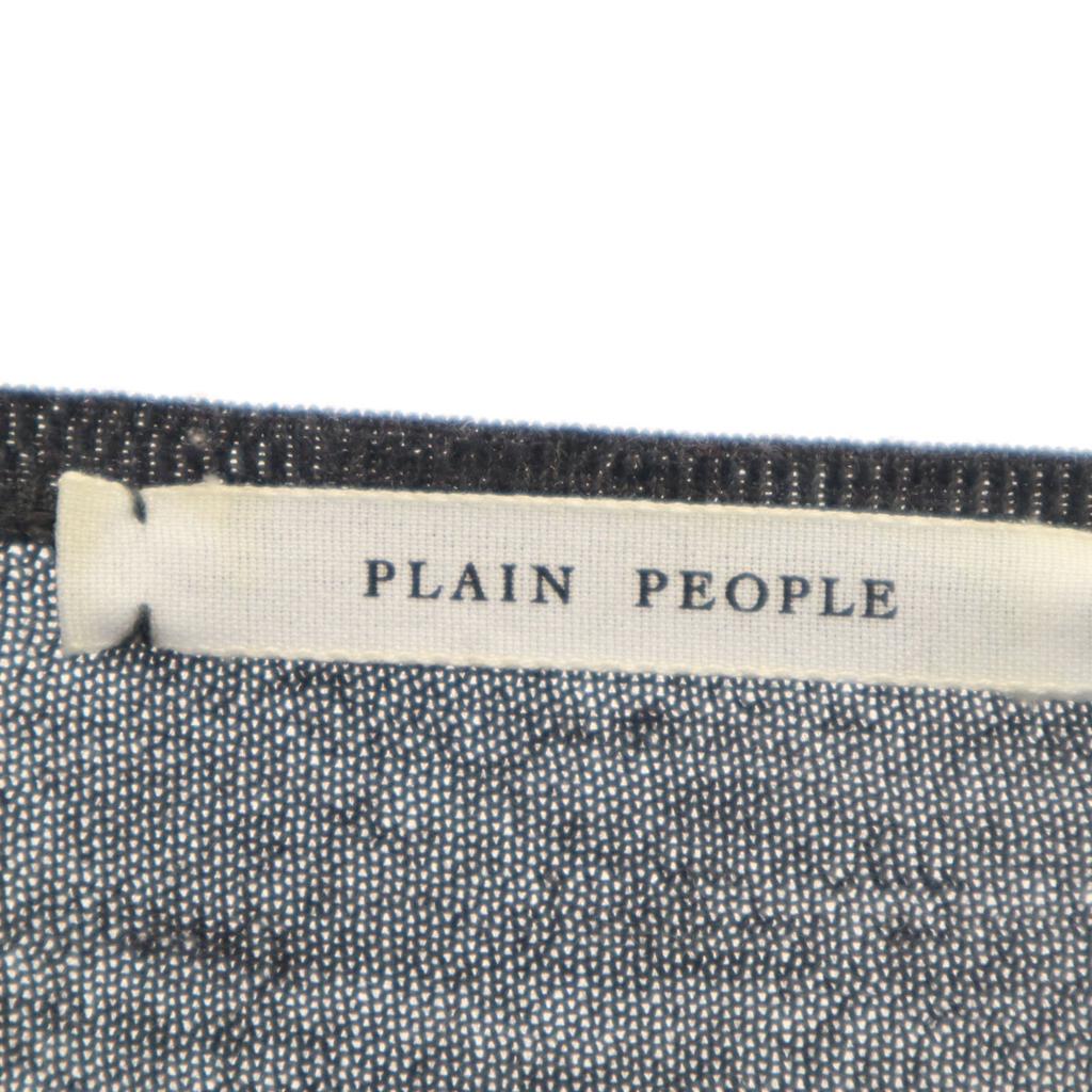 PLAIN PEOPLE 100% Wolle Langarm Strick Langes Kleid 3 grau Damen Gebraucht