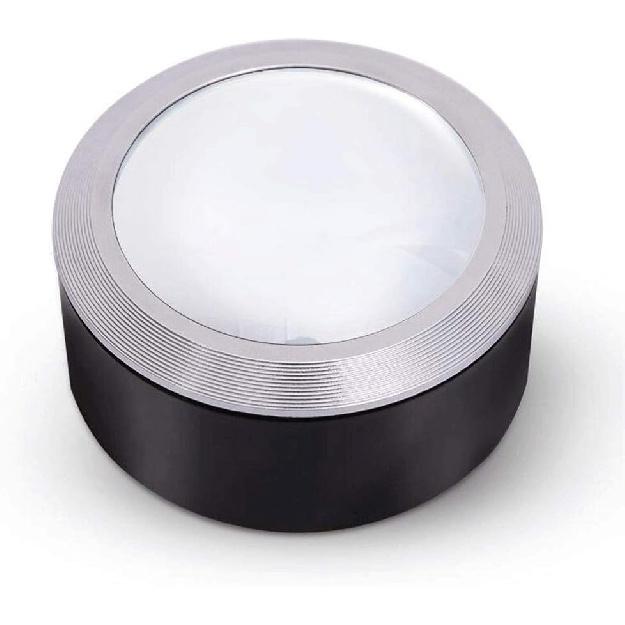 75mm Acrylic Paperweight Reading Magnifying Glass,Dome Magnifier,Paperweight Optical Half Ball Lens,10X