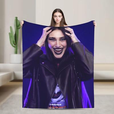Rhea Ripley Flanelldecke Frühling Weiche Überwurfdecke für Jungen Mädchen Wohnzimmer Grafische Bettdecke Sofabettbezug