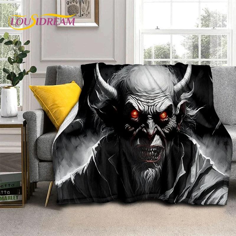 Gothic Horror Monsters Demon Ghost Soft Flannel Blanket for Beds Bedroom Sofa Picnic,Throw Blanket for Cover Outdoor Leisure Nap