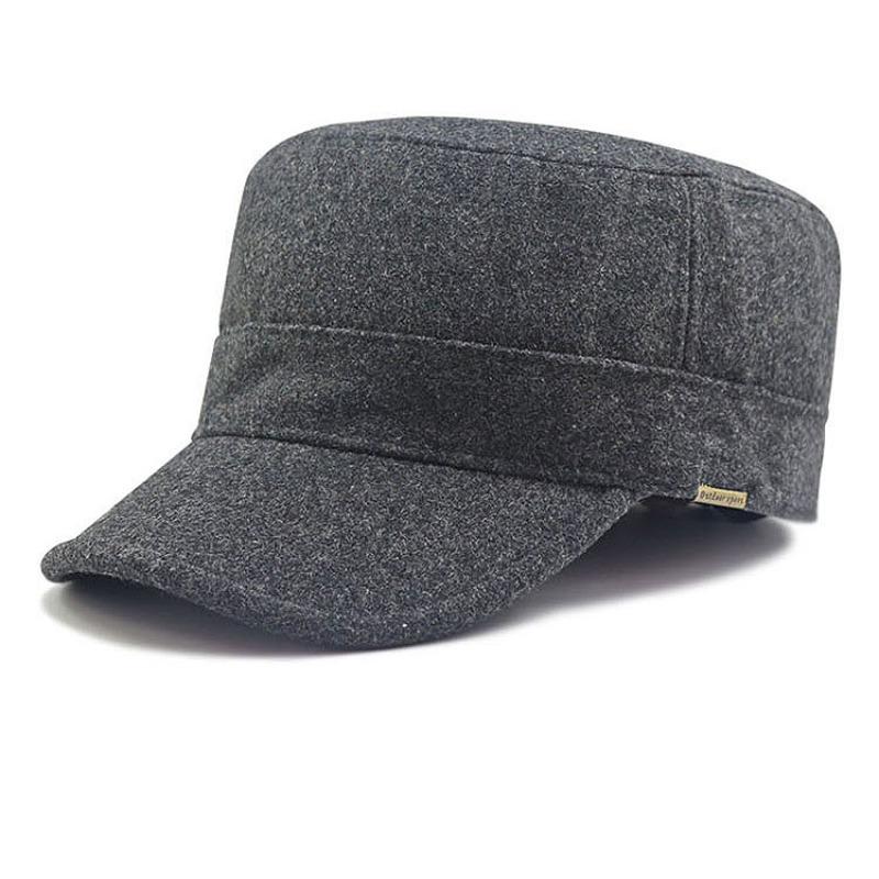 

Extra Large Size Men s Hat Flat Top Hat Men s Big Head Hat Extra Large Winter Wool Men s Large Deepened Cap XL (above 60cm) серый