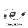 USB 2.0 Male To Female Extension Retractable Cable Data Sync Charger Cord 73cm USB Male To Female Cable