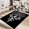 1pc Valknut Raven Carpet Anti Slip Polyester Floor Mat for office.Bedroom