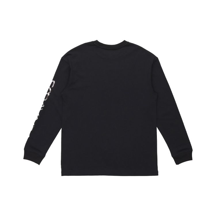 Li-Ning X Hajime Sorayama Joint Edition Graphic Print Casual Long Sleeve T-Shirt Men Tops Black AHSQ959-1