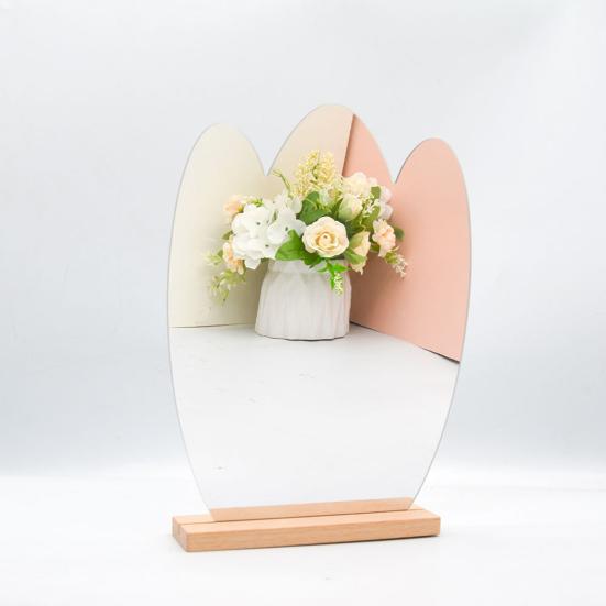 Attraktiver Spiegelaufkleber mit unregelmäßigem Blumenmuster zum Selbermachen