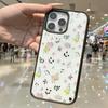 For iPhone 16 Pro Max Magnetic Case TPU PC Phone Cover with Detachable Spring Garden Backplate