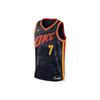 New Dri Fit Basketball Jerseys SW Fan Edition 2023/24 Season Oklahoma Thunder Chet Holmgren No. 7 Size Men's Black DX8513-419