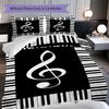 1PC Music, guitar Theme Bedding Quilt Set Quilt Cover Pillowcase Home Decoration Birthday Gift (1 * duvet cover +  2* pillowcase, without core)