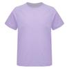 Girls Sports Top Quick Drying Fabric Solid Color Short Sleeve Round Neck Athletic Shirt