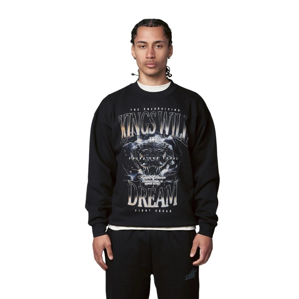 Kings Will Dream Mens Studio Snake Eyes Crew Neck Sweatshirt