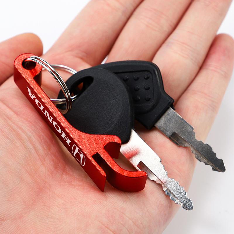 Car Key Rings Bottle Opener Keychain Accessories For Honda Civic Fit Accord City Vezel CR-V S660 Odyssey HR-V Insight Pilot EC5