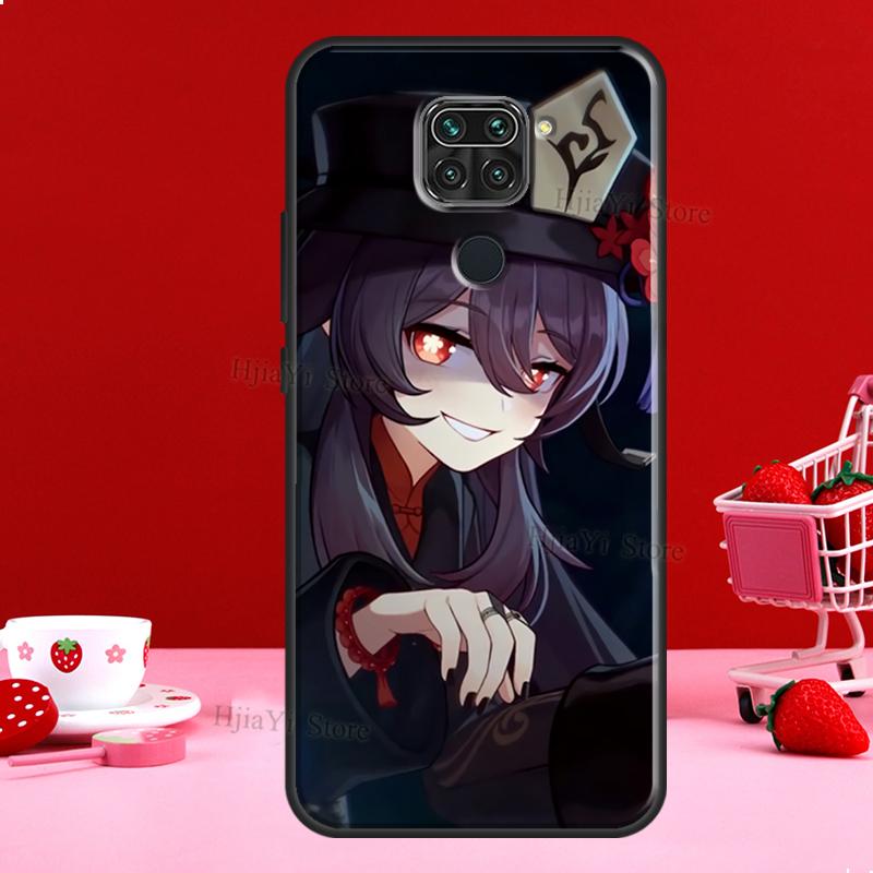 Hu Tao Genshin Impact Case For Xiaomi Redmi Note 11 10 9 8 12 Pro Plus 12S 11S 10S Cover For Redmi 12C 10C 10A 9C