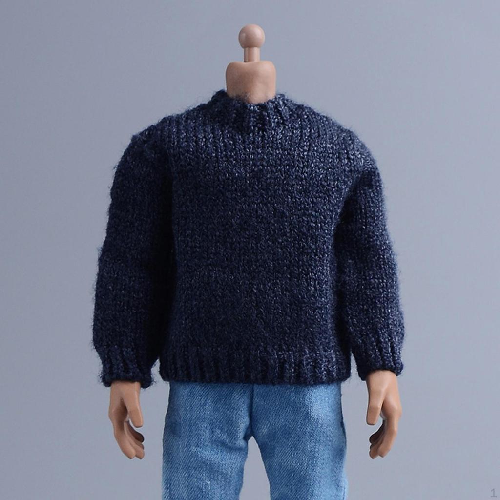 1/12 Action Figure Sweater 6 inch Doll Clothes Long Sleeved Knit Female Clothing