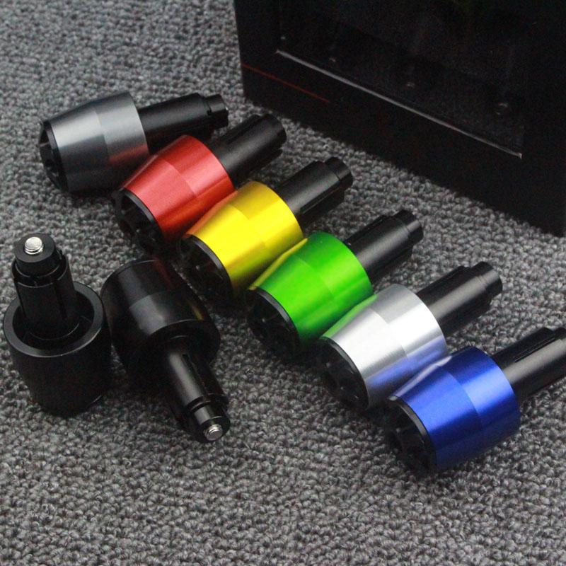 7/8" 22mm CNC Aluminum Universal Motorcycle Handlebars Grips Ends Bar Ends Handlebars Caps For Kawasaki Yamaha Honda SUZUKI