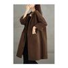 Loose Hooded Casual Trench Coat Long Sleeve Jackets Plus Size Women Autumn Winter Outerwear