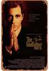 Retro Vintage Metal Tin Poster  The Godfather Sign Plaque for Bar Club Home Wall Decor  Classic Movie Wall Plate Pendant